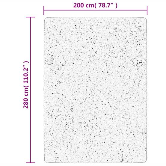 Grand Tapis de Salon ShaggyPolyester Lavable Moelleux Gris 200x280 cm – ComfortXL Outdoor Living - Image 10