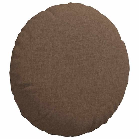 Lot de 2 Coussins de Sol Ronds en Tissu Déhoussables pour Décoration Intérieure Marron Ø 40 cm – ComfortXL Outdoor Living - Image 5