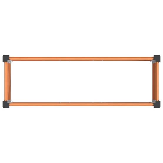 ComfortXL - Jardinière surélevée WPC aluminium jardin potager drainage ouvert 100x30x36cm marron - ComfortXL Outdoor Living - Image 5