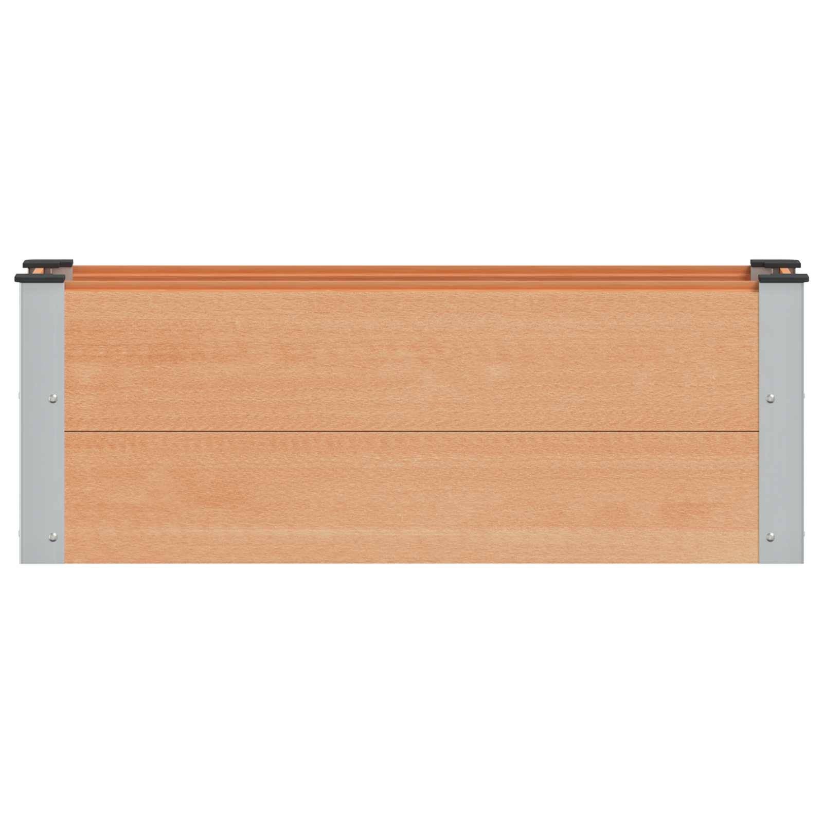 ComfortXL - Jardinière surélevée WPC aluminium jardin potager drainage ouvert 100x30x36cm marron - ComfortXL Outdoor Living - Image 3