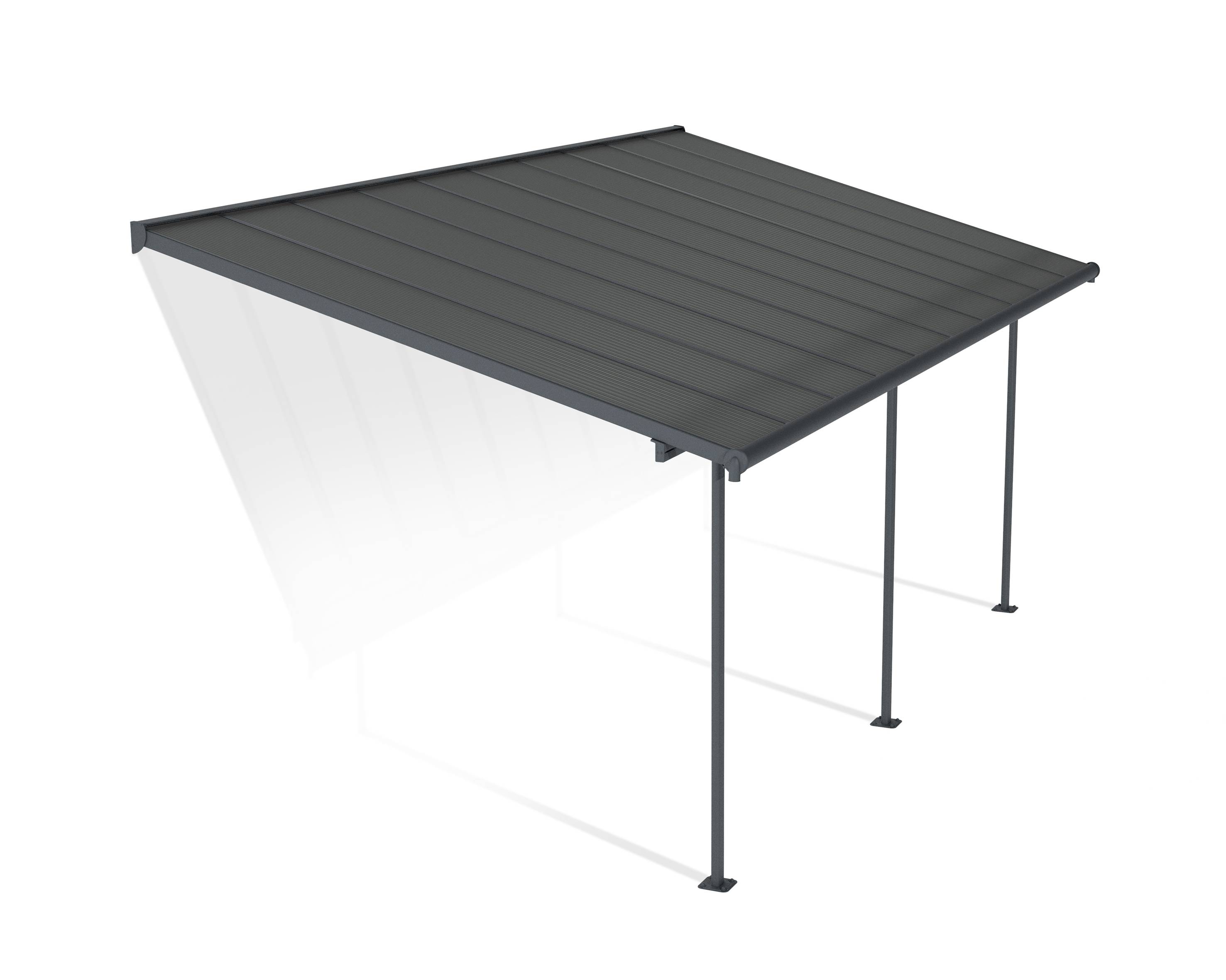 Canopia - Canopia Pergola Capri 3X6,2 Grise, toiture gris - Image 1