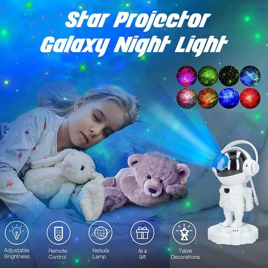 Astronaute Galaxy Star Projecteur Lampe Bluetooth Audio Bluetooth Plafond Étoilé Projecteur Avec Télécommande, Cadeau De Noël - Image 3