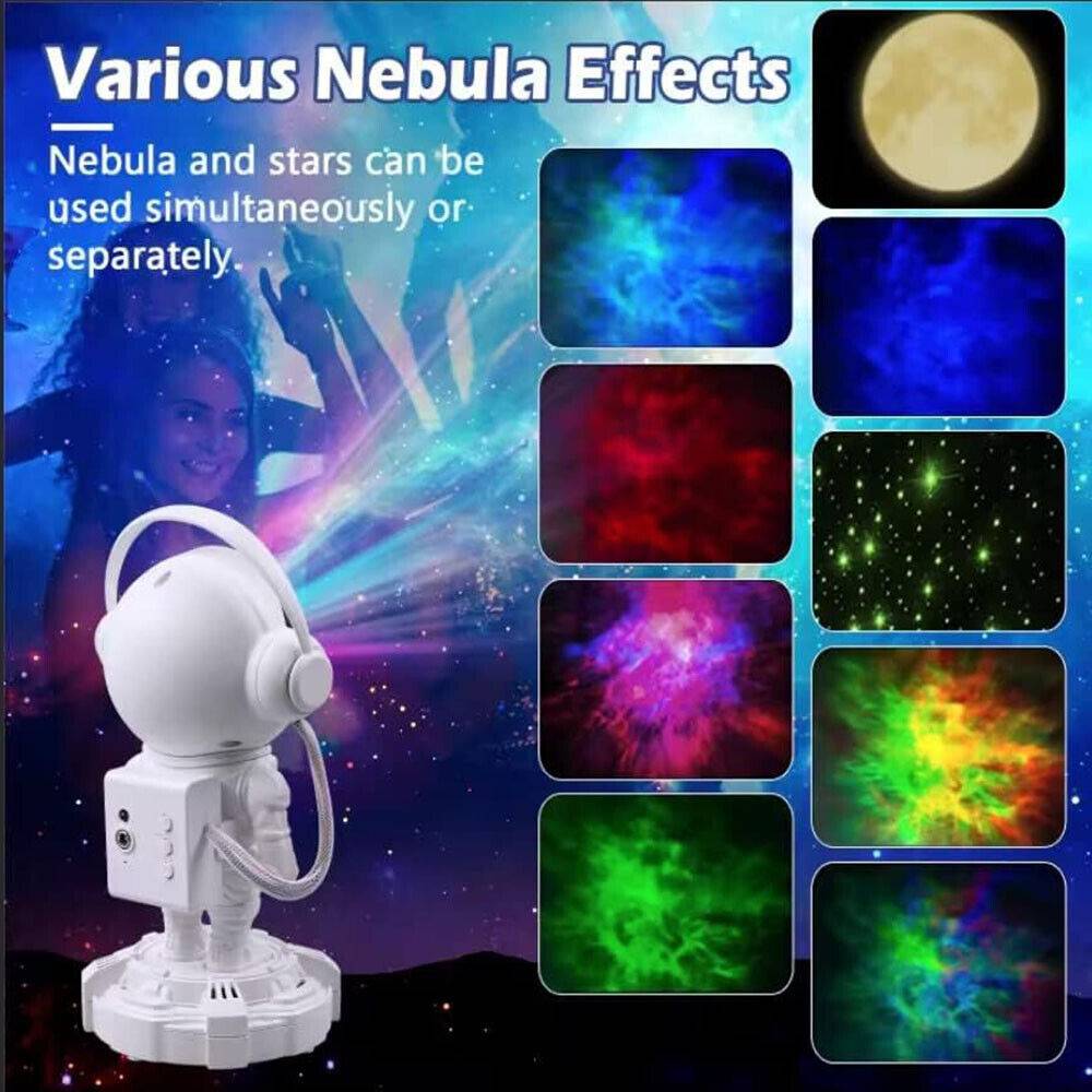 Astronaute Galaxy Star Projecteur Lampe Bluetooth Audio Bluetooth Plafond Étoilé Projecteur Avec Télécommande, Cadeau De Noël - Image 2