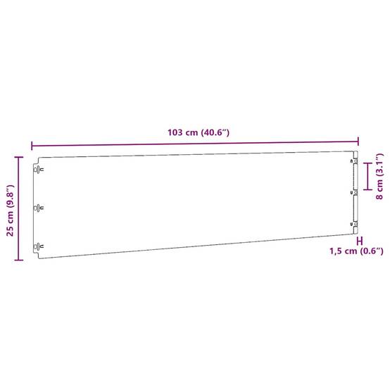 Bordure pelouse acier corten jardins cours blocage racines 10,3m x 25cm rouillé - ComfortXL Outdoor Living - Image 10