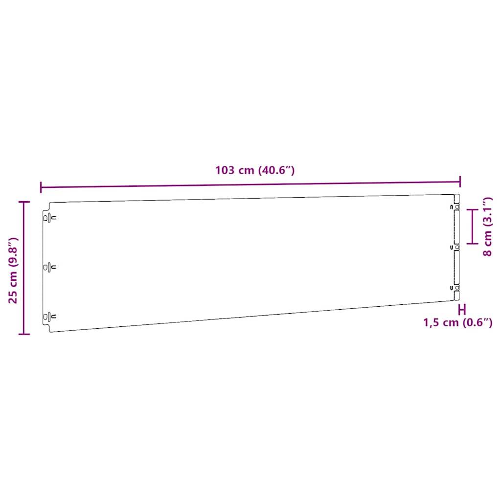 Bordure pelouse acier corten jardins cours blocage racines 10,3m x 25cm rouillé - ComfortXL Outdoor Living - Image 10