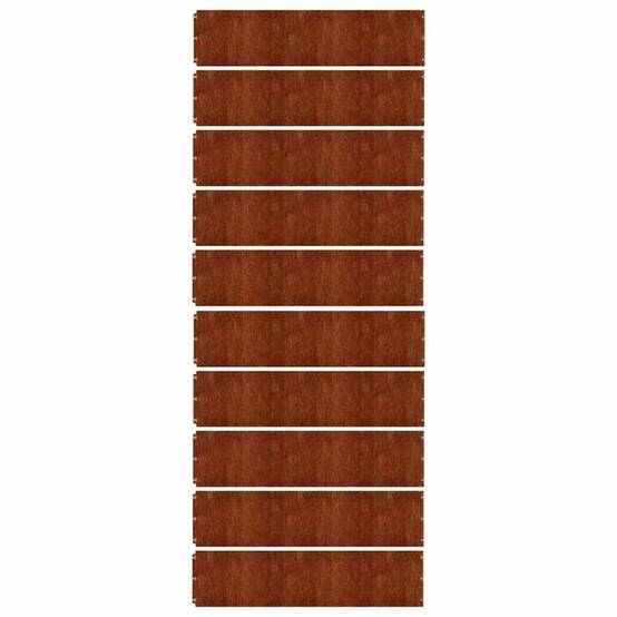 Bordure pelouse acier corten jardins cours blocage racines 10,3m x 25cm rouillé - ComfortXL Outdoor Living - Image 4