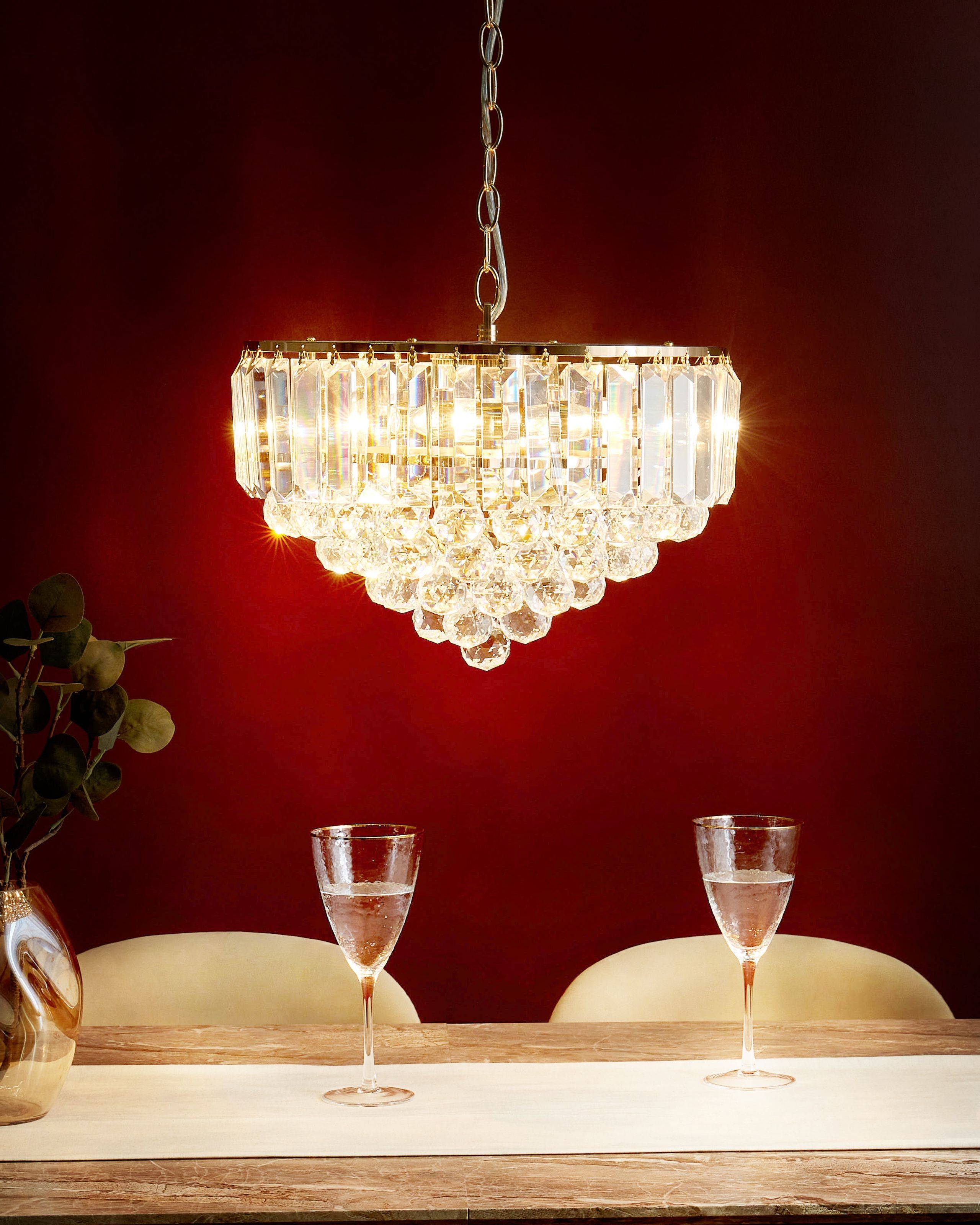 Beliani - Lampe suspension Cristal Doré ACHEIRO S - Beliani - Image 1