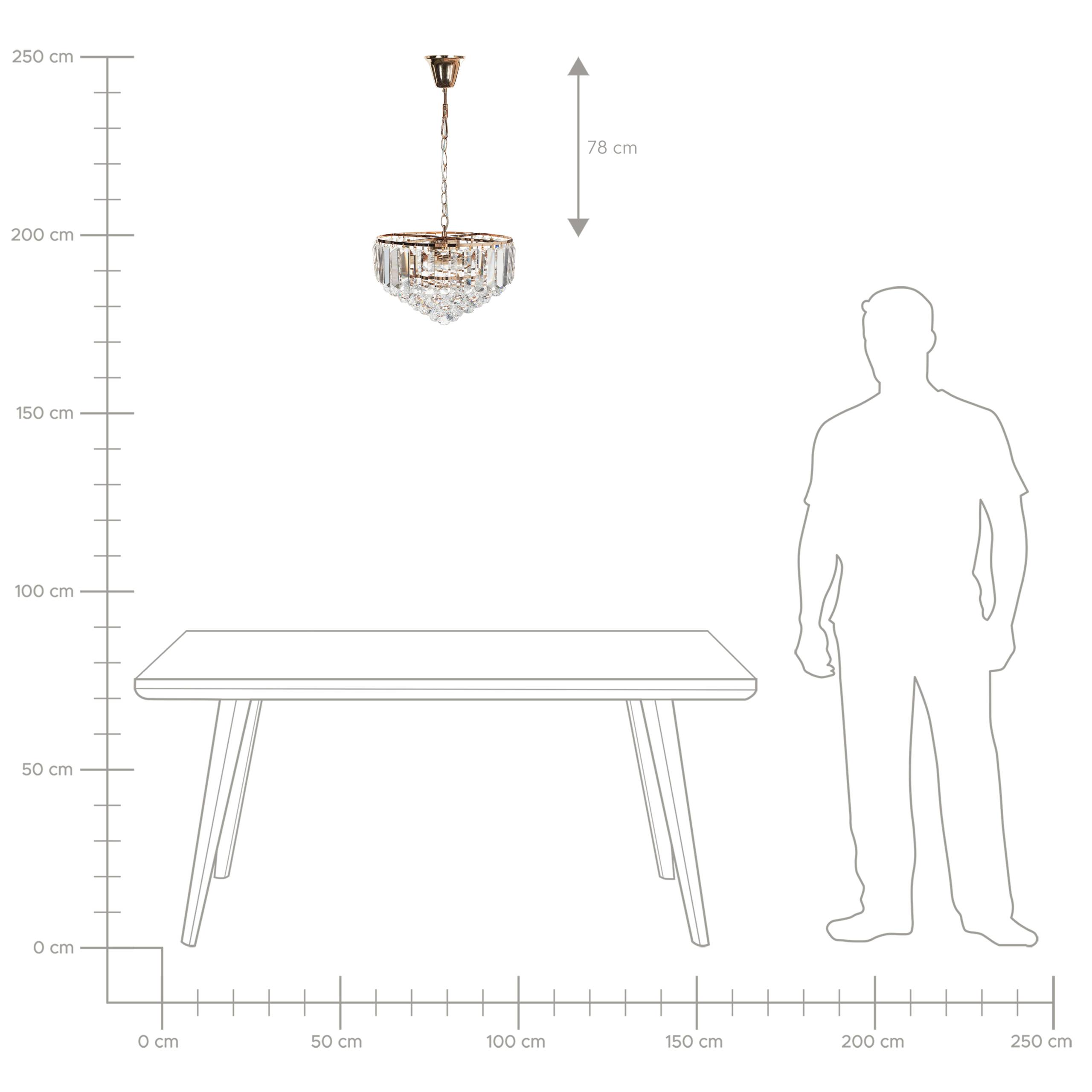 Beliani - Lampe suspension Cristal Doré ACHEIRO S - Beliani - Image 8