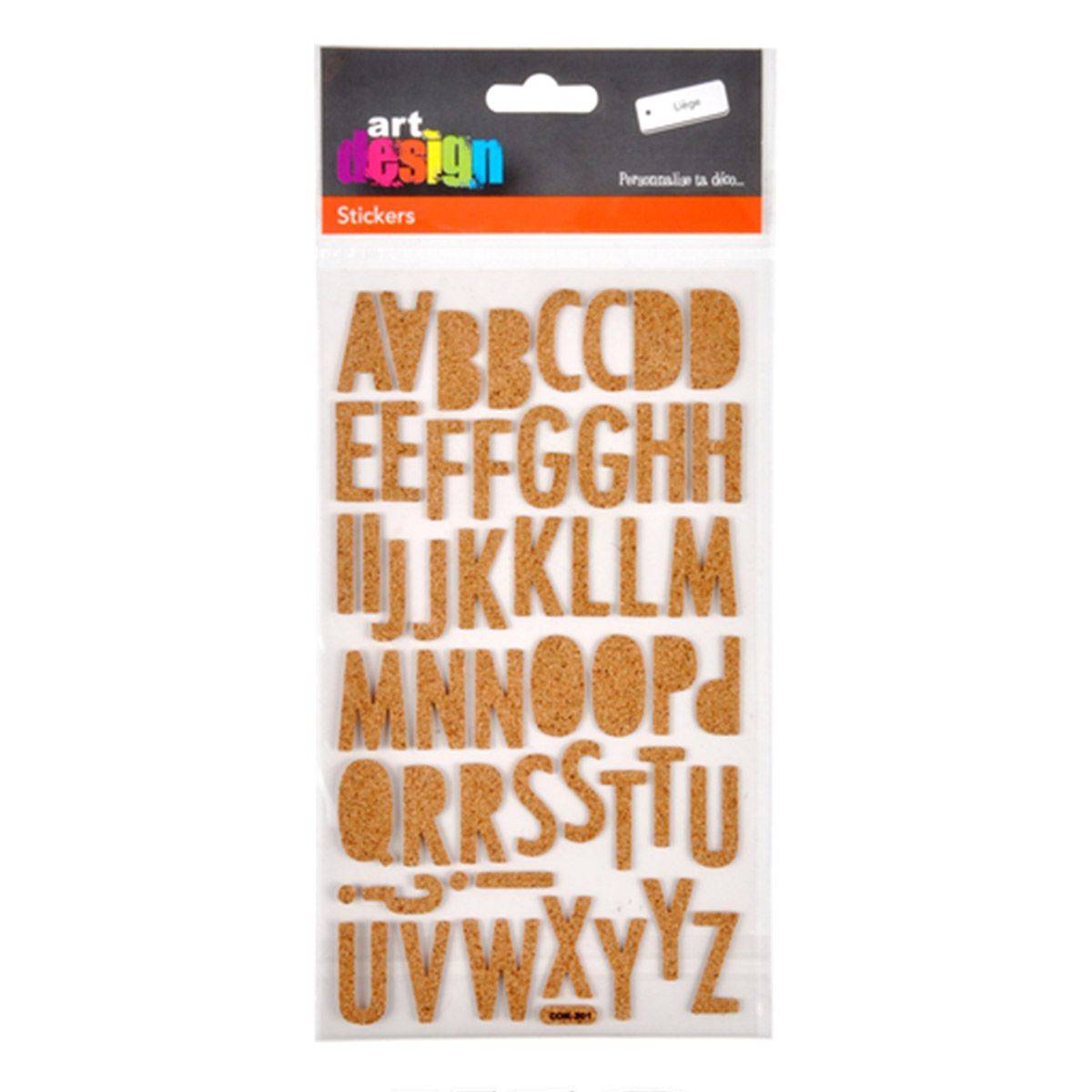 Stickers Alphabet "Liège" 12x16cm Naturel - Image 2