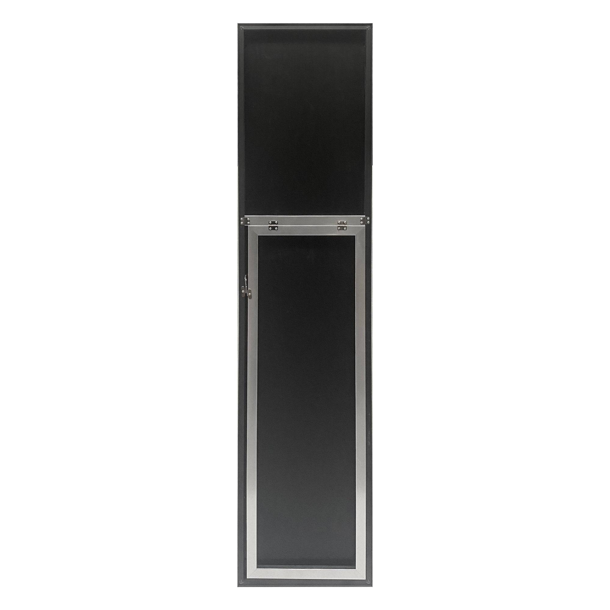 Helloshop26 - Miroir sur pied psyché inclinable 150 x 35 cm argenté - Image 3