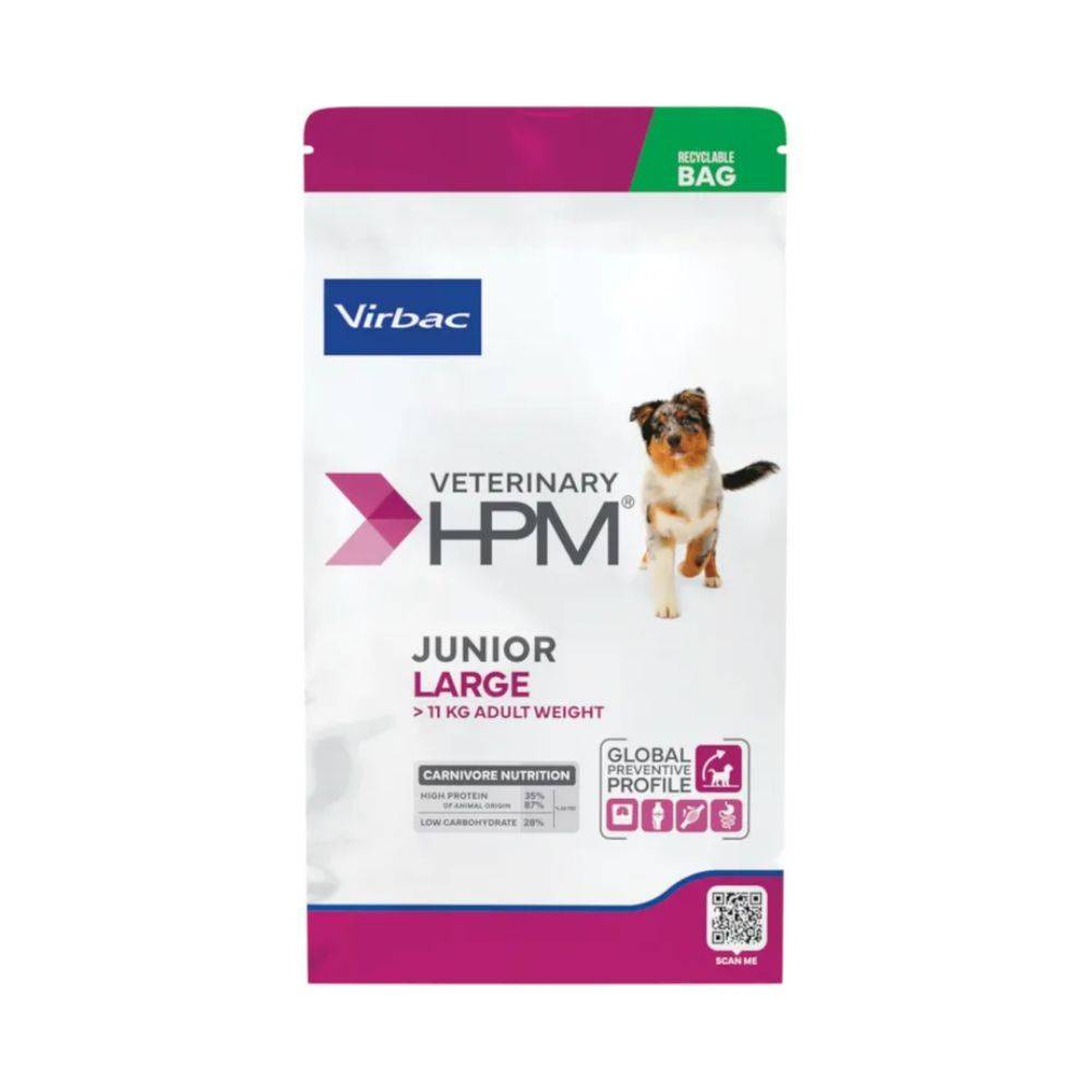 CROQUETTES CHIEN VETERINARY HPM DOG JUNIOR SPECIAL LARGE - VIRBAC 3 kg - Image 1