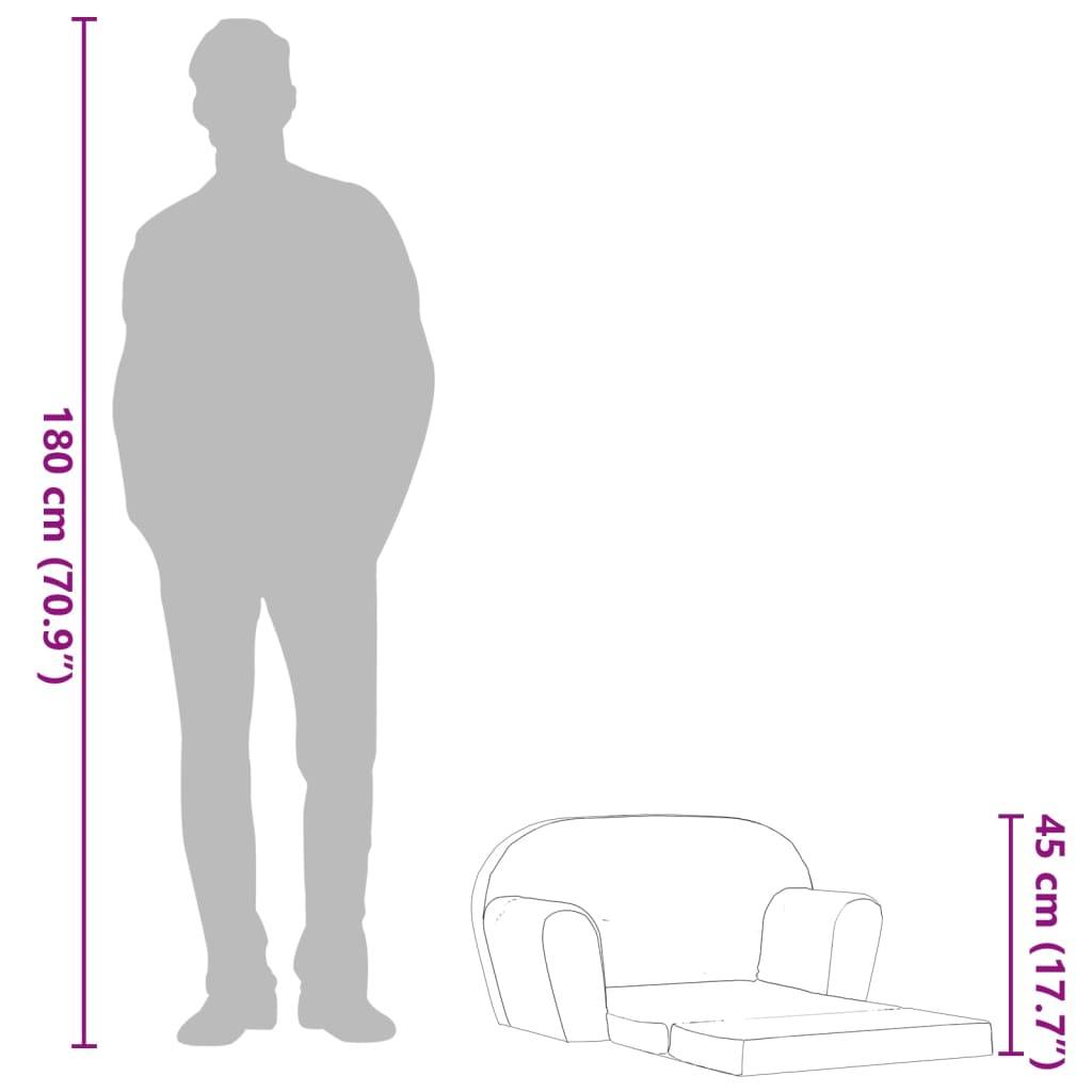 Chaise longue | Transat | Bain de soleil pliable pour enfants gris clair - Image 10