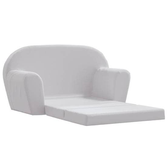 Chaise longue | Transat | Bain de soleil pliable pour enfants gris clair - Image 1