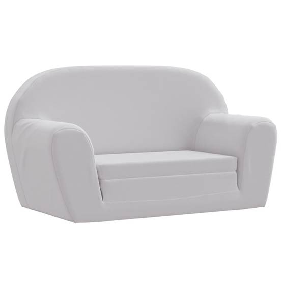 Chaise longue | Transat | Bain de soleil pliable pour enfants gris clair - Image 2