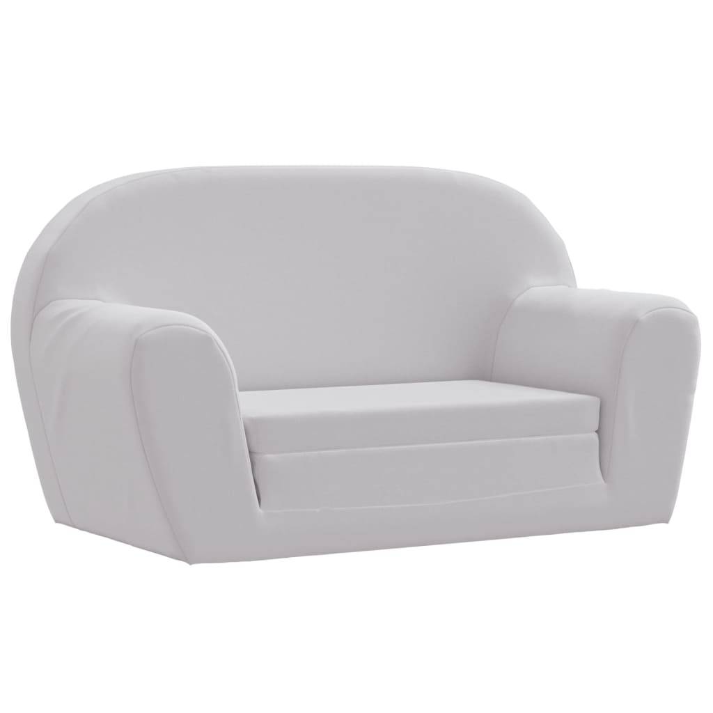 Chaise longue | Transat | Bain de soleil pliable pour enfants gris clair - Image 2