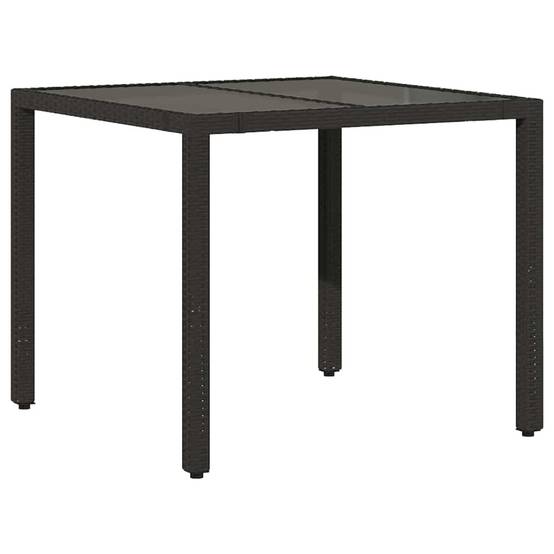 Vidaxl - Ensemble de salle à manger pour jardin 5 pcs Noir polyrotin vidaXL 3365387 - Image 6