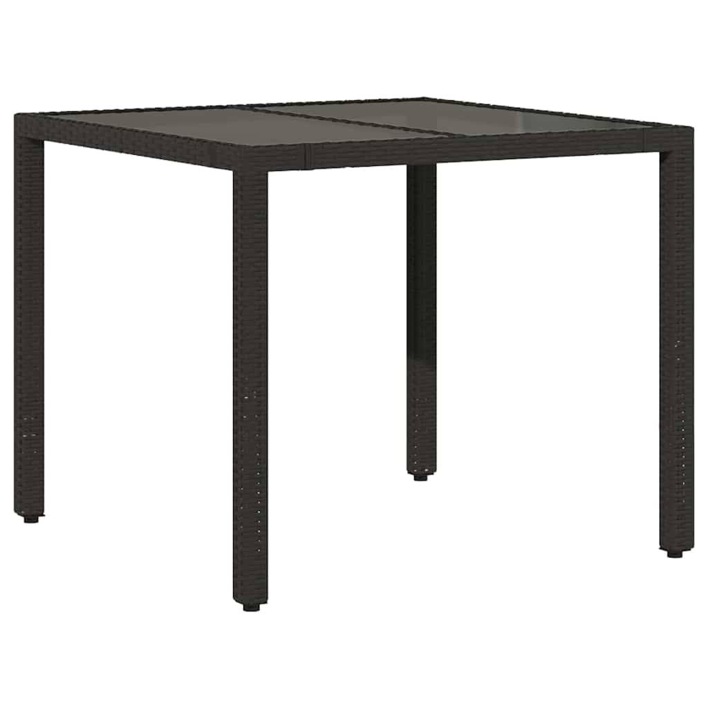 Vidaxl - Ensemble de salle à manger pour jardin 5 pcs Noir polyrotin vidaXL 3365387 - Image 6