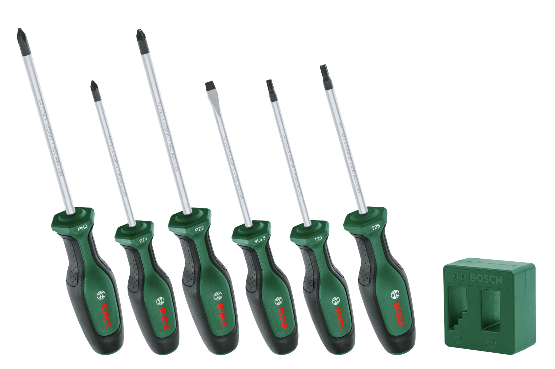 Bosch - Set de tournevis haute performance - 6 pièces + Magnétiseur - BOSCH - 1600A02W7L - Image 1