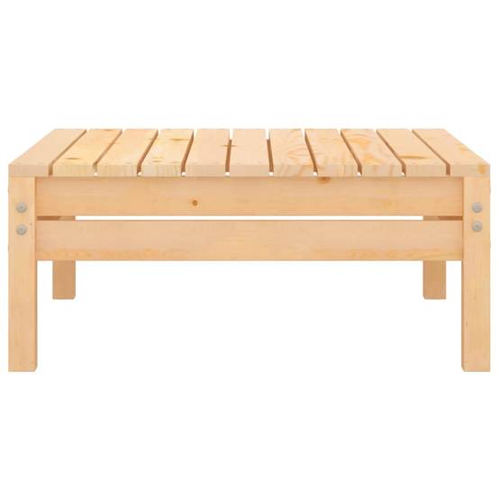 ComfortXL - Petit Salon de Jardin Bas 4 Pièces Bois de Pin Massif Modules Canapé et Table Basse Style Rustique Brun – ComfortXL Outdoor Living - Image 7