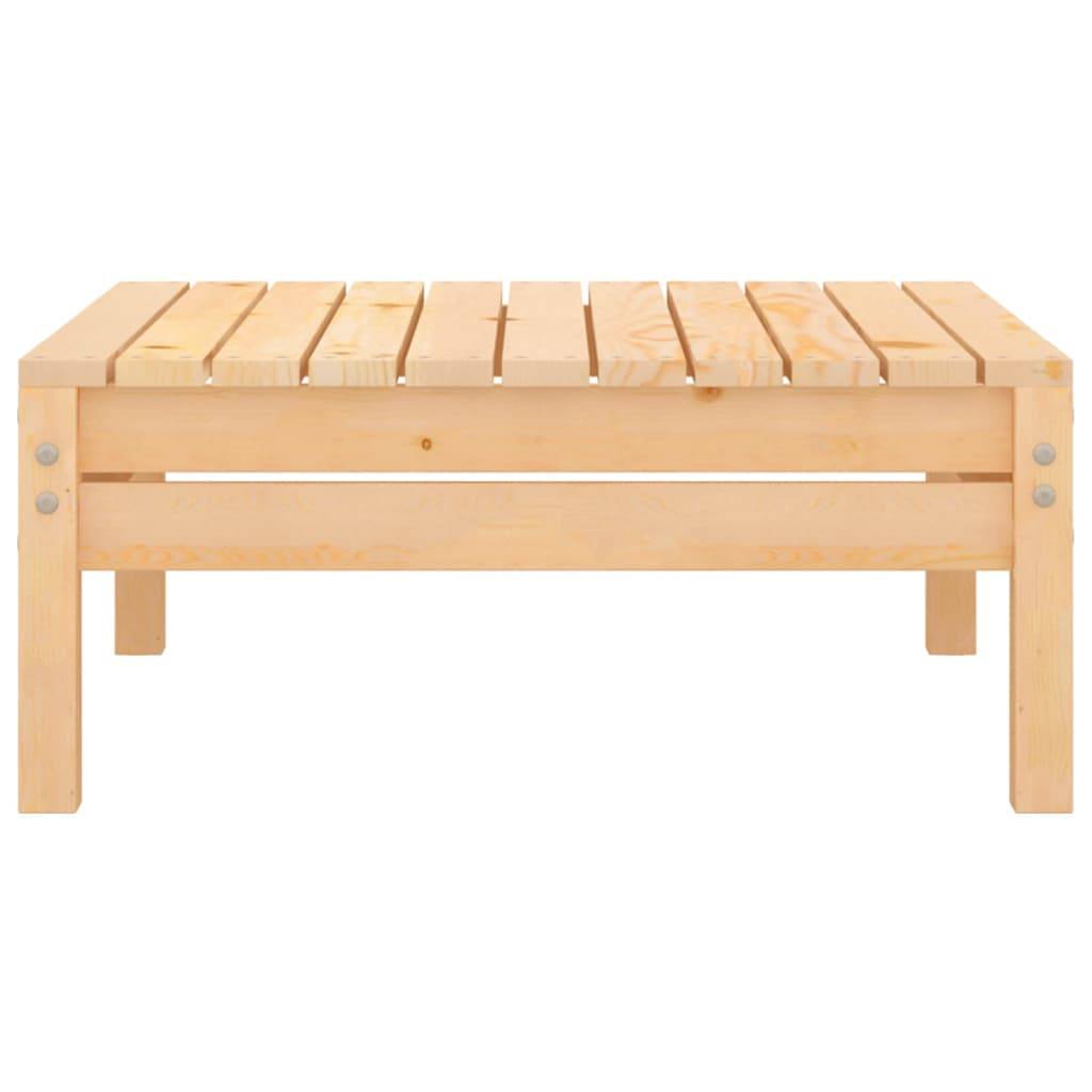 ComfortXL - Petit Salon de Jardin Bas 4 Pièces Bois de Pin Massif Modules Canapé et Table Basse Style Rustique Brun – ComfortXL Outdoor Living - Image 7