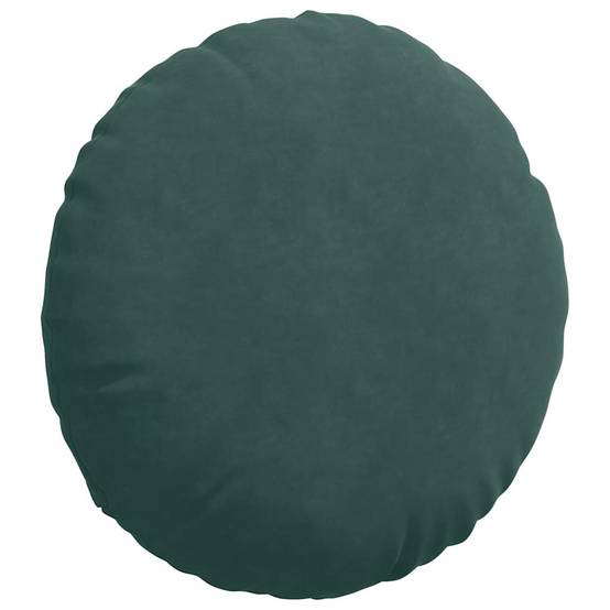 Lot de 2 Grands Coussins de Sol Velours Élégant Déhoussable pour Décoration Vert Foncé Ø 60 cm – ComfortXL Outdoor Living - Image 5
