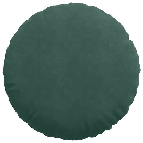 Lot de 2 Grands Coussins de Sol Velours Élégant Déhoussable pour Décoration Vert Foncé Ø 60 cm – ComfortXL Outdoor Living - Image 6