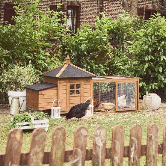 sweeek - Poulailler en bois JAVA. 2 poules. cage à poule avec enclos | sweeek - Image 5