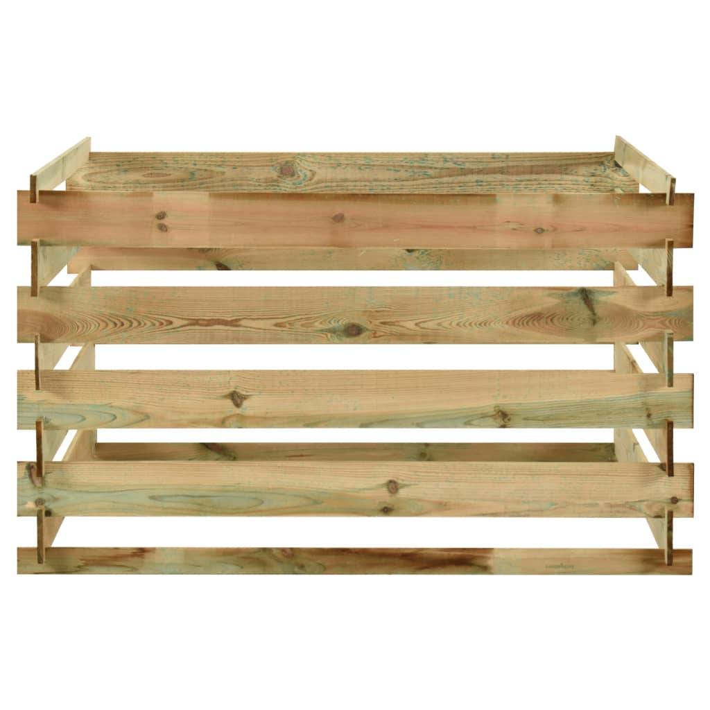 Vidaxl - Composteur de jardin à lattes 120x120x70cm Bois de pin imprégné vidaXL 316060 - Image 2