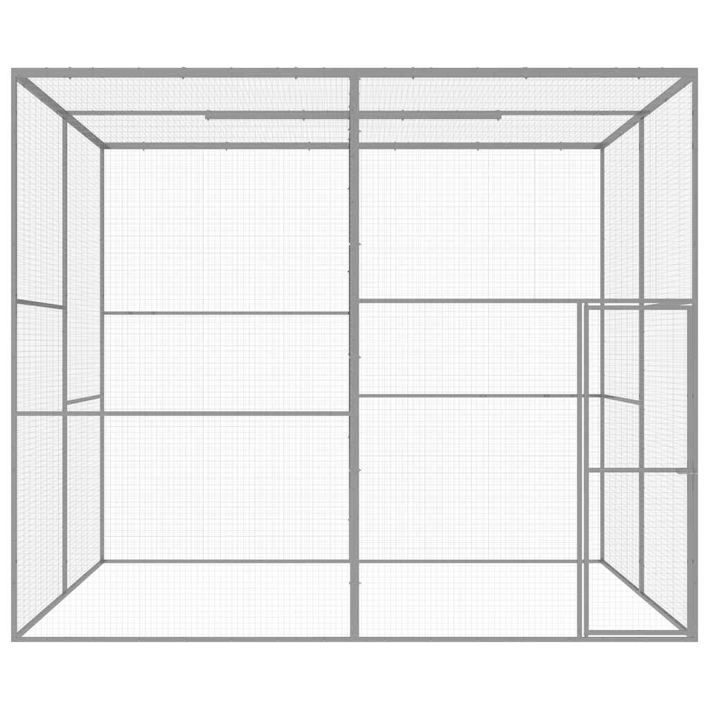 Vidaxl - Cage pour chat 3x3x2,5 m Acier galvanisé vidaXL 146361 - Image 6