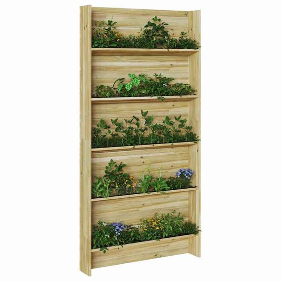 Étagères pour plantes Pinède imprégnée Marron 90 x 15 x 180 cm - PANGIVO - Image 3