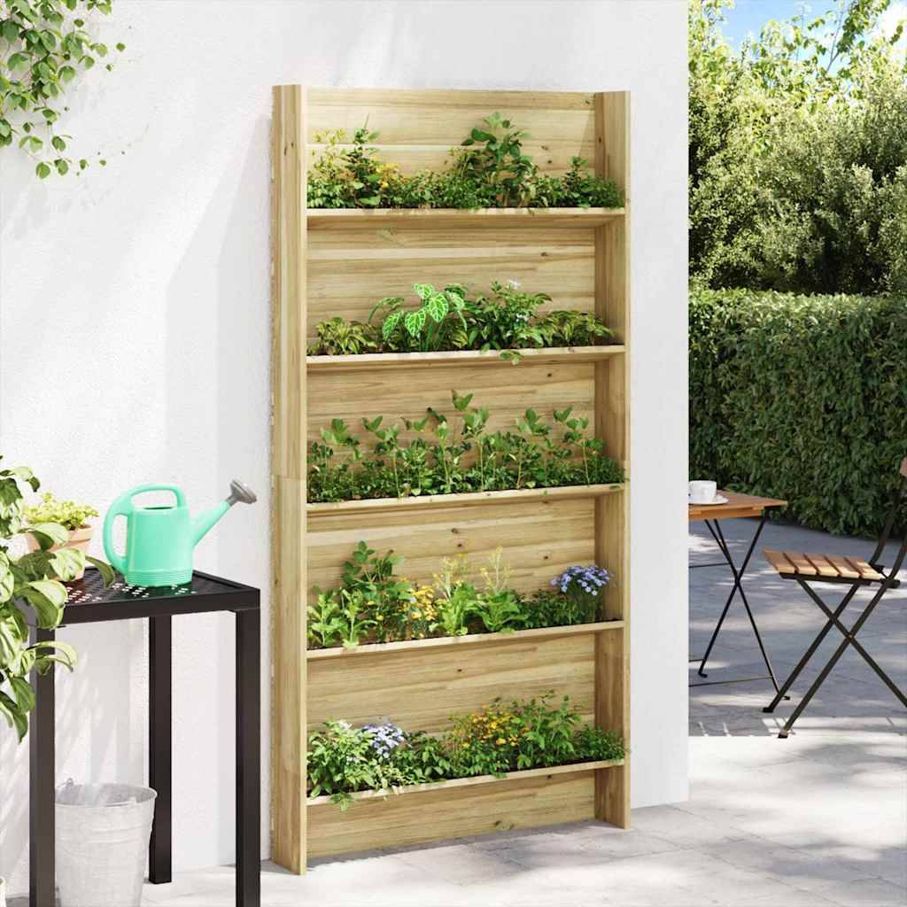 Étagères pour plantes Pinède imprégnée Marron 90 x 15 x 180 cm - PANGIVO - Image 4