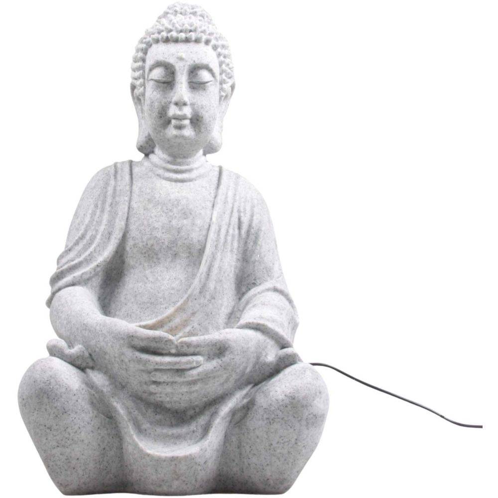 Stonelite - Fontaine bouddha assis position lotus 30 x 25 x 50 cm - Image 3