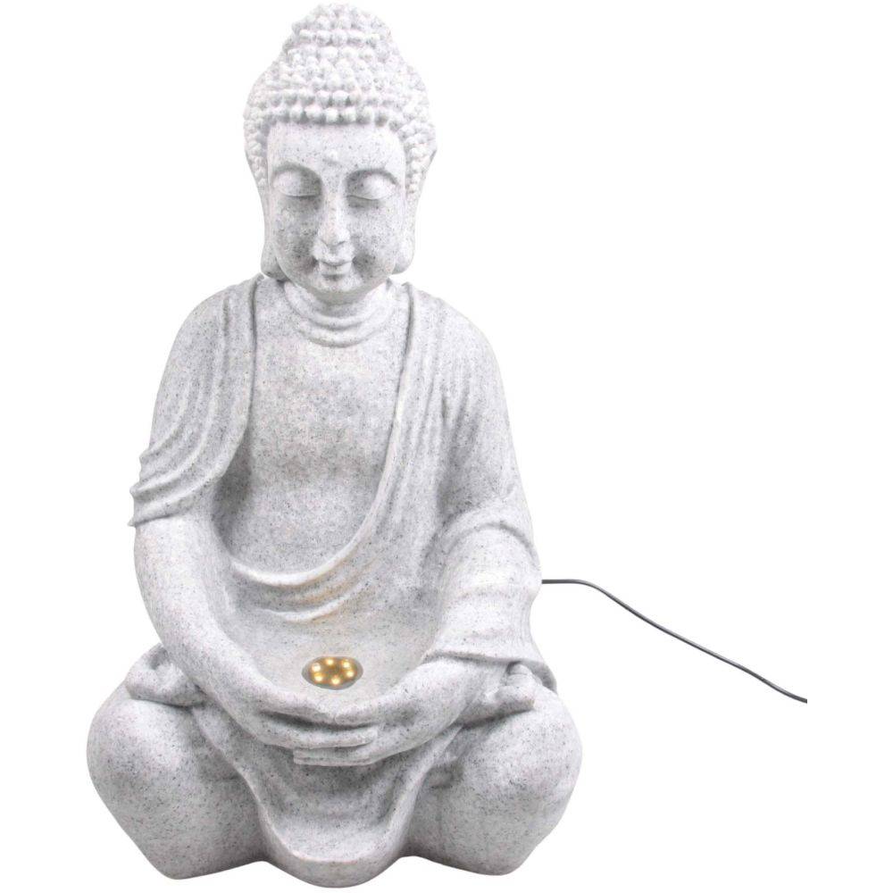Stonelite - Fontaine bouddha assis position lotus 30 x 25 x 50 cm - Image 4
