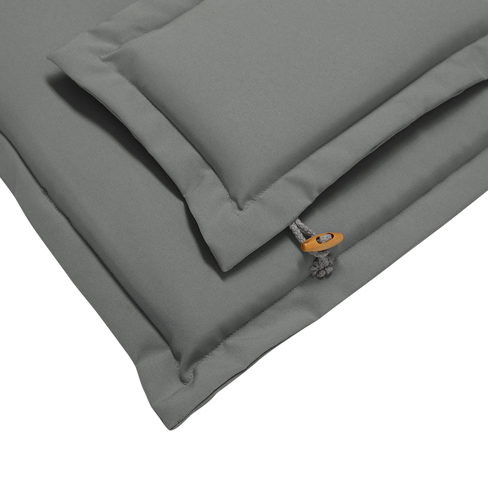 Beliani - Coussin d'assise d'extérieur Polyester Gris JAVA/AMANTEA - Beliani - Image 4
