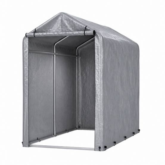 Garage à vélos 100×187×160cm, abri étanche extérieur cadre acier, protection UV pour vélos, moto, scooter et outils de jardin - Image 8
