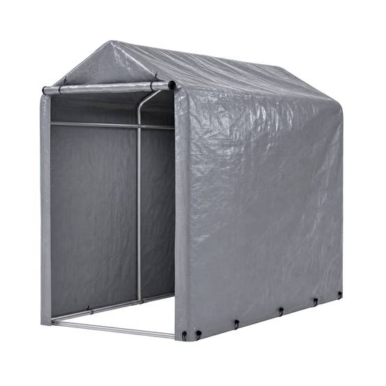 Garage à vélos 100×187×160cm, abri étanche extérieur cadre acier, protection UV pour vélos, moto, scooter et outils de jardin - Image 10