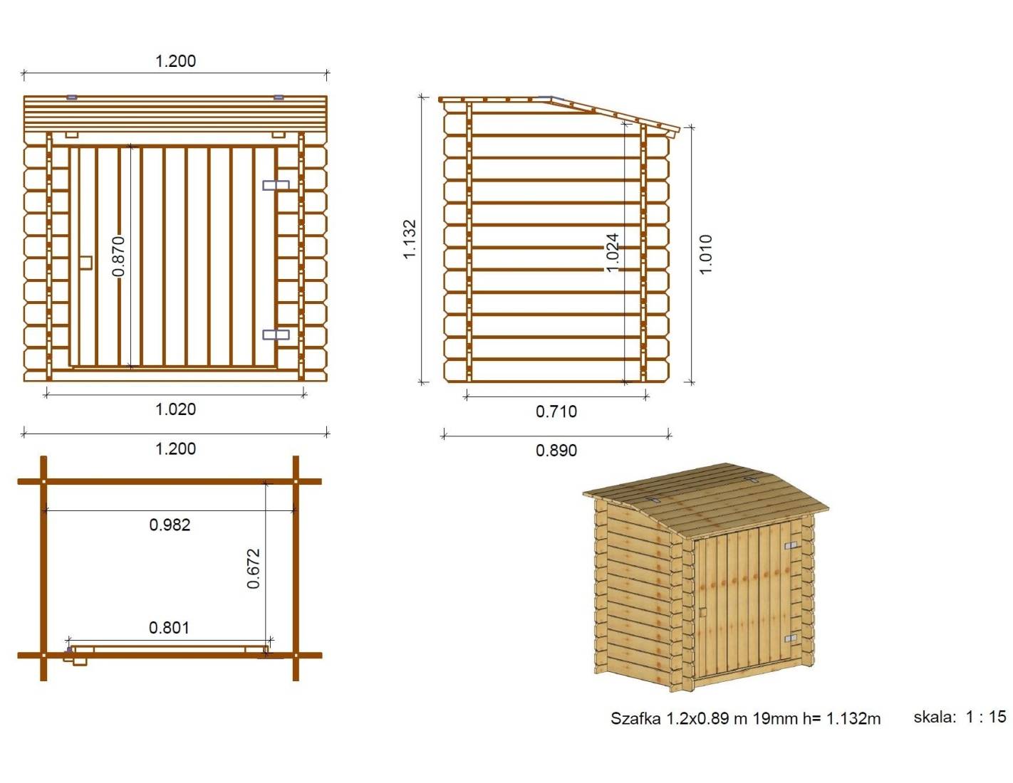Altanka - Piscine en bois 4.71x4.72 - H.1.2 m autoportante - BAS753OSP+SZA7 - Image 9