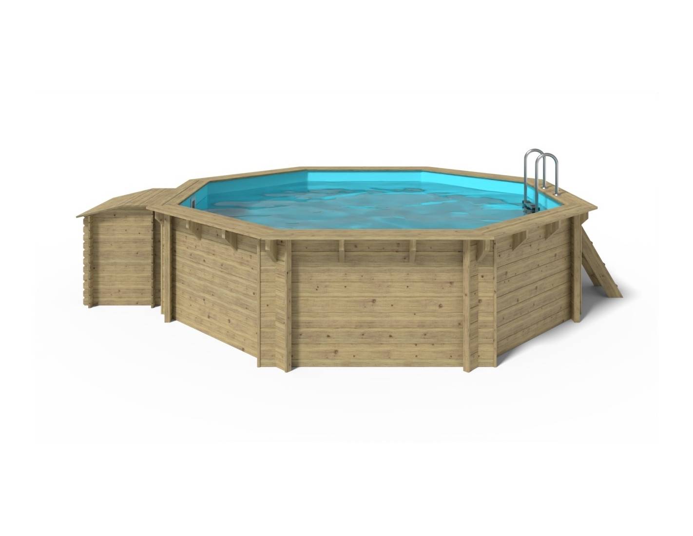 Altanka - Piscine en bois 4.71x4.72 - H.1.2 m autoportante - BAS753OSP+SZA7 - Image 3
