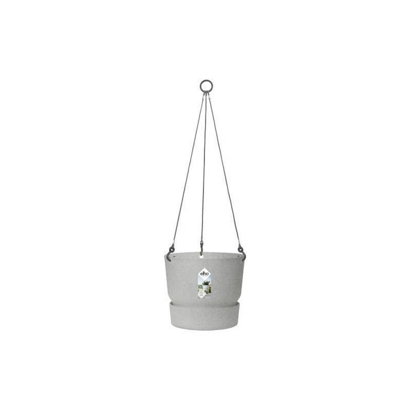 Elho - Elho Pot De Fleurs A Suspendre Greenville 24 - Exterieur - O 23,9 X H 20,3 Cm - Gris Beton Vivant - Image 2