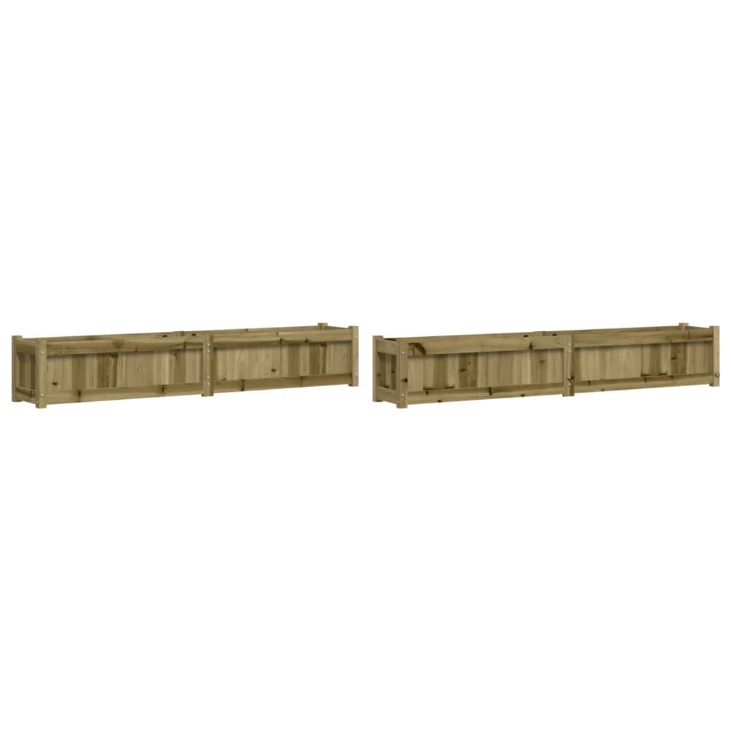 Vidaxl - Jardinières 2 pcs bois de pin imprégné vidaXL 837503 - Image 2