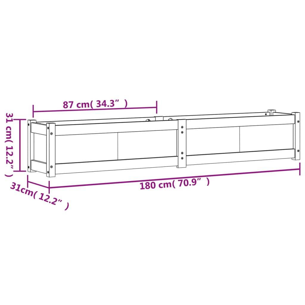 Vidaxl - Jardinières 2 pcs bois de pin imprégné vidaXL 837503 - Image 3