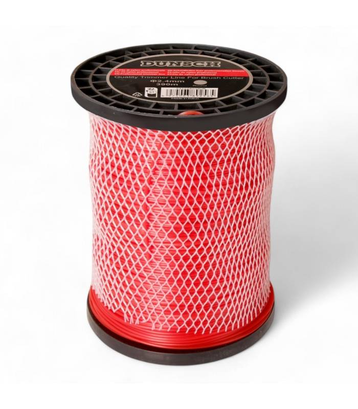 Fil en rouleau pour débroussailleuse, rond 2,4mm 390m en bobine - DUNSCH 7312240390R - Image 1