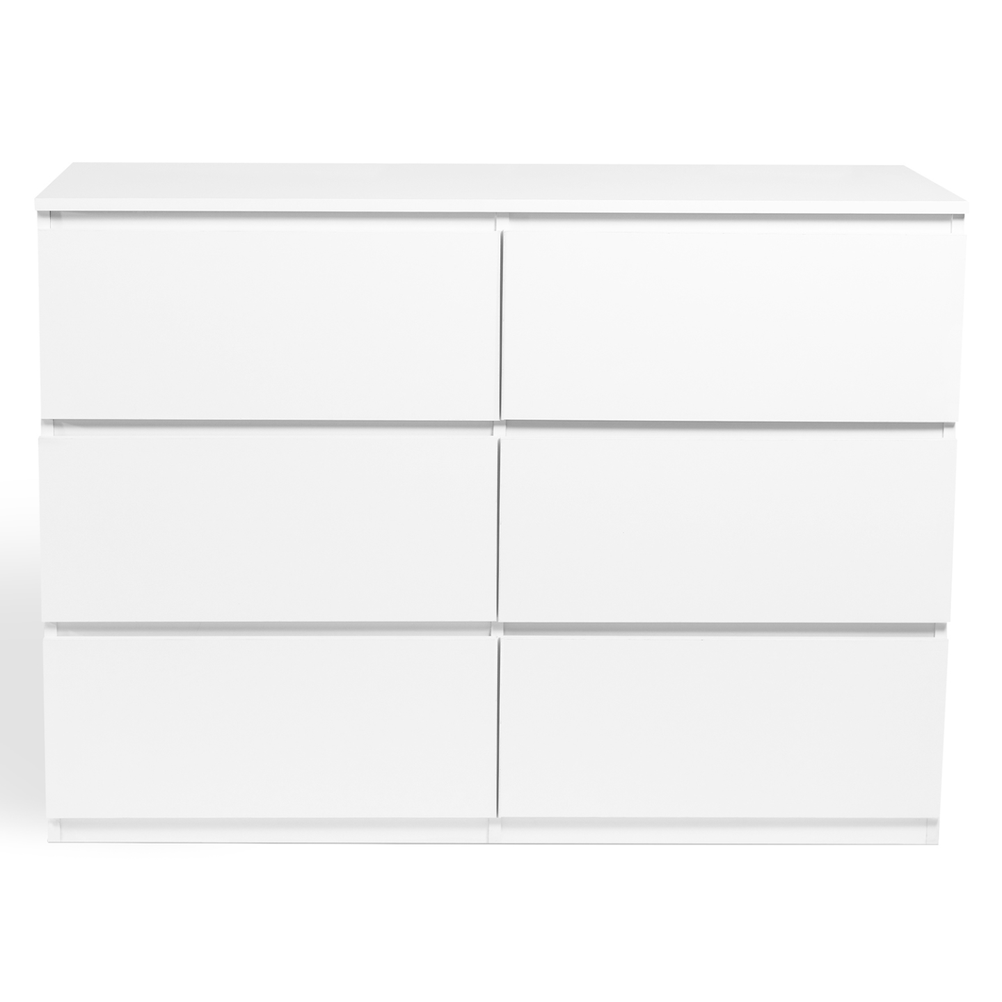 Commode 6 tiroirs TOMI 110 cm bois blanc - Image 3
