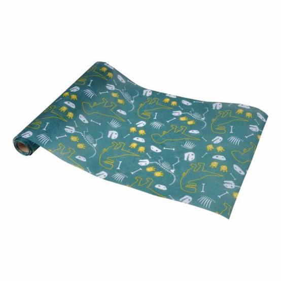 Chemin de Table Déco "Happy Dino" 28cmx5m Vert