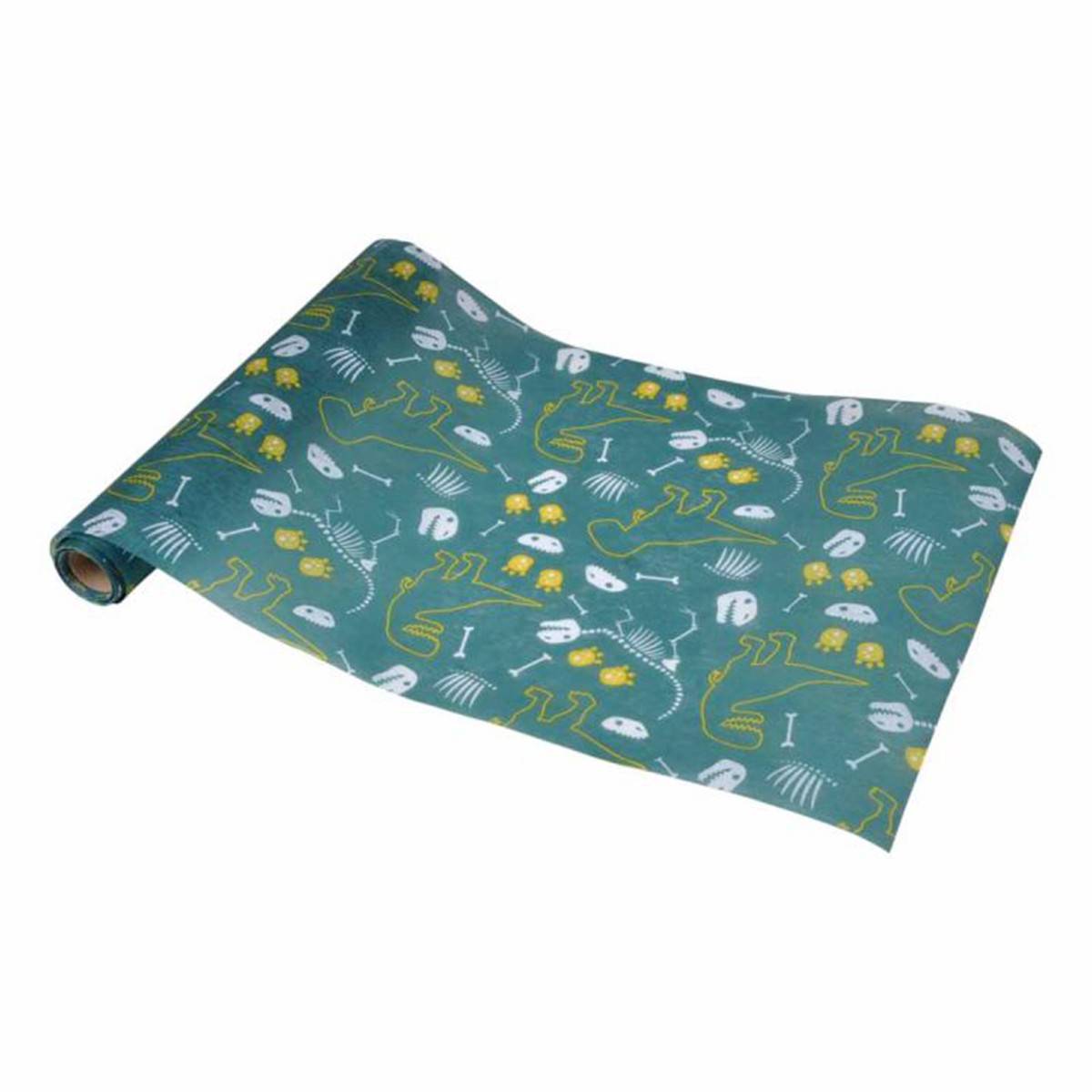 Chemin de Table Déco "Happy Dino" 28cmx5m Vert