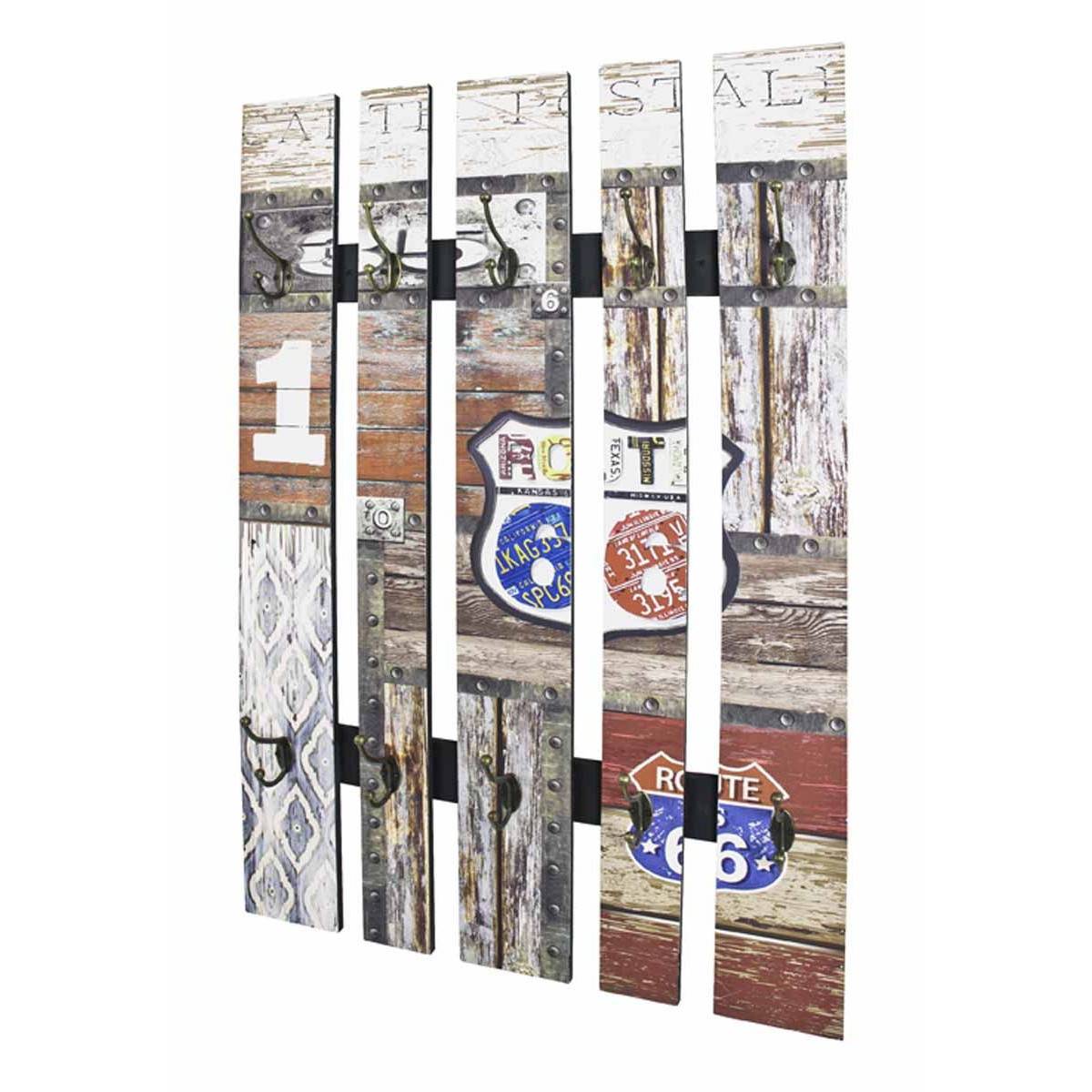 Patère Murale Vintage "Route" 100cm Naturel - Image 1