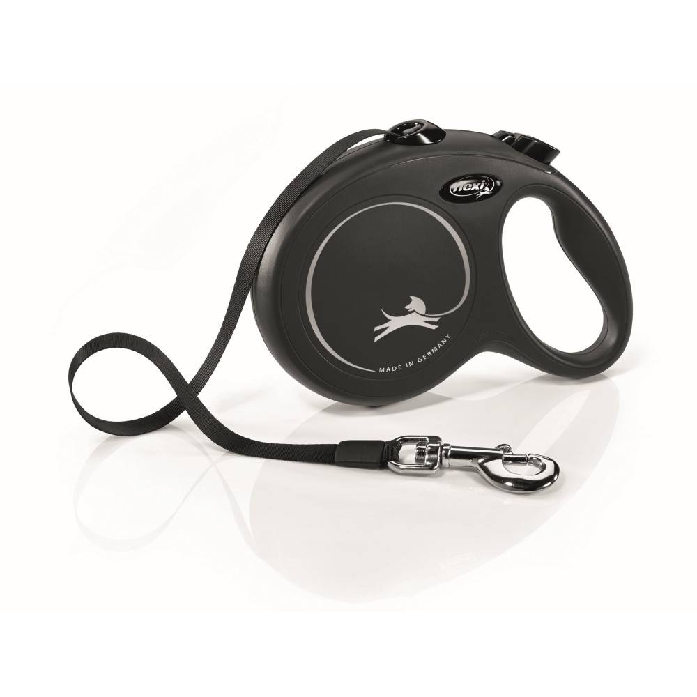 Flexi - Flexi - Laisse sangle 5 mètres L Max 50 KG noir laisse pour chien - Image 3