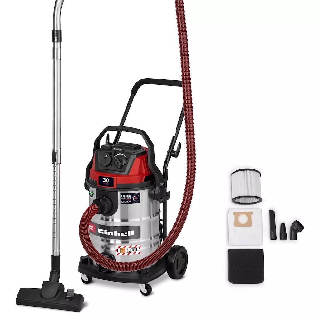 Einhell - Aspirateur eau et poussières – TC-VC 3080 SACL – 1150 W – Cuve inox 30 L – Filtre HEPA – Classe L Einhell - Image 1