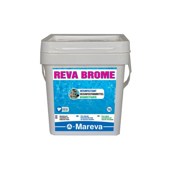 Pack MAREVA - Pastilles de brome - 5kg - Anti calcaire Reva-out - 5L - Image 3