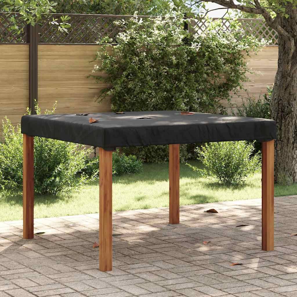 Housse de Protection 122cm Tissu Oxford 210D Imperméable pour Table de Jardin Carrée Noir 122x122x15 cm – ComfortXL Outdoor Living - Image 1